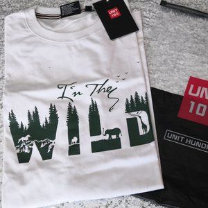 Mens Great Unit Hundred Nature Animal Silhouette White T Shirt 100% Cotton XXL